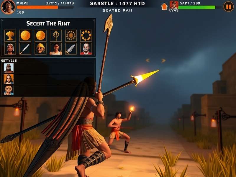 Mighty Sanskrit Soldier multiplayer battle scene